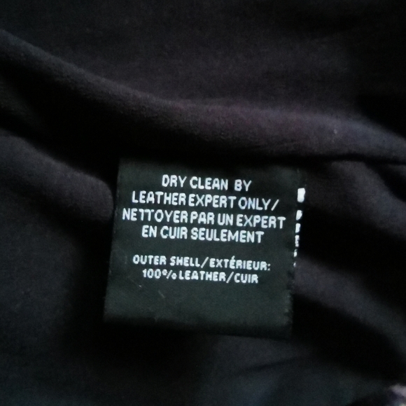 Dark Navy Lamarque Leather Jacket - Picture 11 of 12